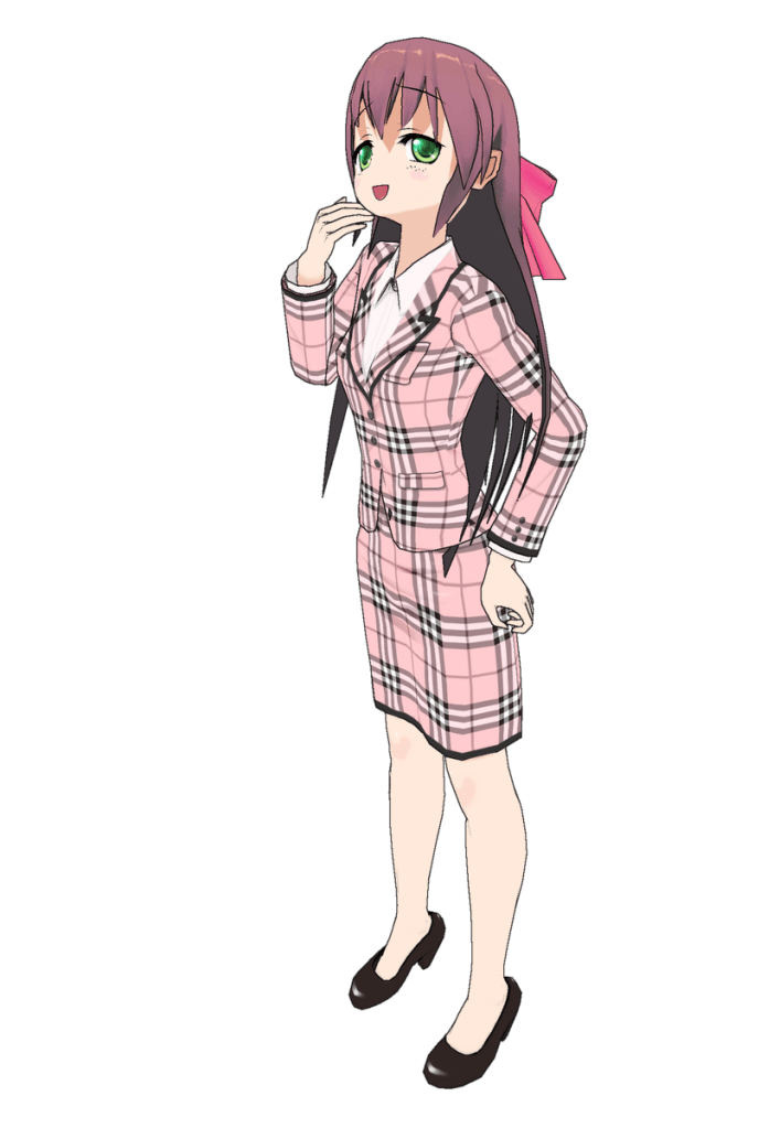 political manga character Kitahime Haibi  政治漫画拝眉北姫大臣